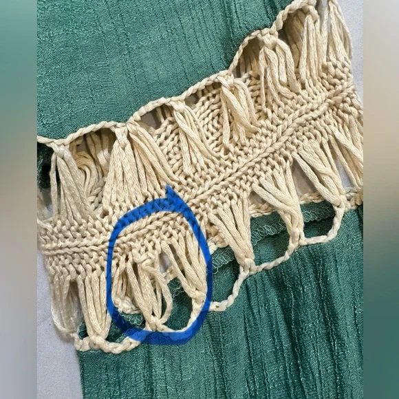 Umgee Green and Cream Long Sleeve Tee - Picture 6 of 9